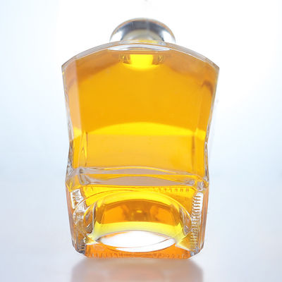 Glaskraag Materiaal Vierkante vorm Whiskey Vodka Tequila Brandy Gin Rum Fles met kurk