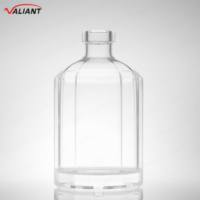 Rum Vodka Whisky Tequila Gin Fles 250 ml Super Flint Glas met kurk en op maat gemaakte vorm