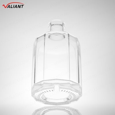 Rum Vodka Whisky Tequila Gin Fles 250 ml Super Flint Glas met kurk en op maat gemaakte vorm