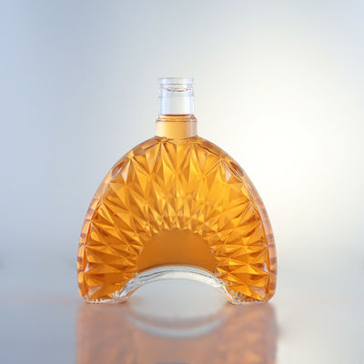 Custom Logo Glasfles voor Brandy Gin Rum Whisky Uniek ontwerp en Super Flint