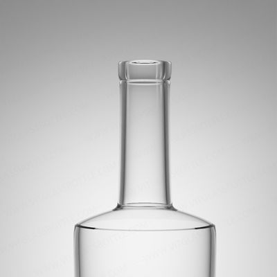 Gepersonaliseerde logo glasfles voor rum vodka whisky tequila gin 750 ml super flint glas