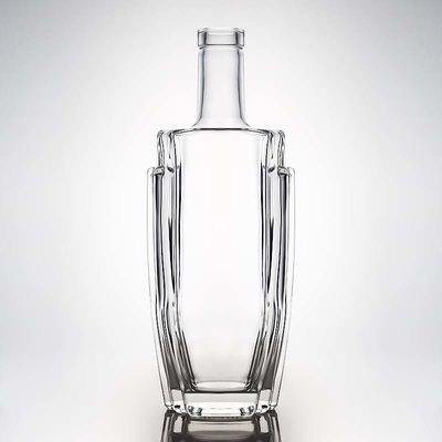 Food Grade Glas 700 ml 750 ml Rum Vodka Whisky Tequila Gin Fles met aangepaste dop