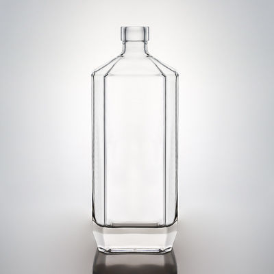 Food Grade Glas 700 ml 750 ml Rum Vodka Whisky Tequila Gin Fles met aangepaste dop