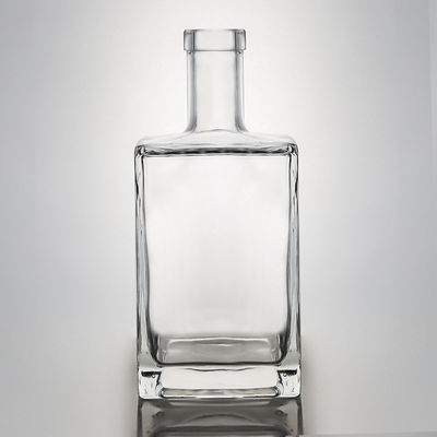 Food Grade Glas 700 ml 750 ml Rum Vodka Whisky Tequila Gin Fles met aangepaste dop