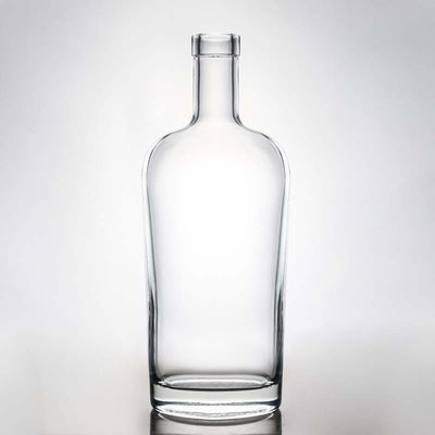 Duidelijke of op maat gemaakte glasfles van 700 ml voor drank, rum, wodka, whisky, tequila en gin