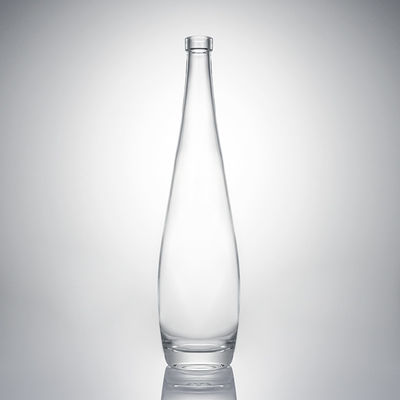 Glasfles met kurkstopper Lichaammateriaal Glas op maat Ronde vorm