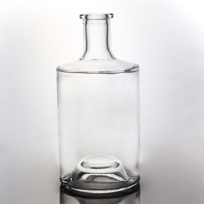 Super silica glas Customized logo 750ml 700ml populaire stijl rum wodka whisky tequila gin glazen fles met kurk