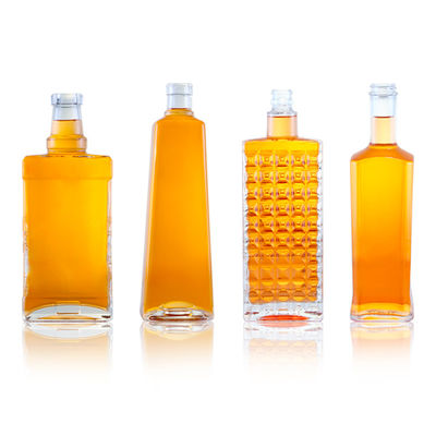 Rum Vodka Whisky Tequila Gin Glasfles met deksel Gemaakt van Super Flint materiaal