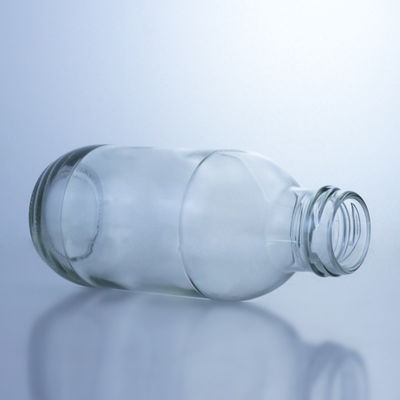 300 ml ronde glazen melkfles met deksel