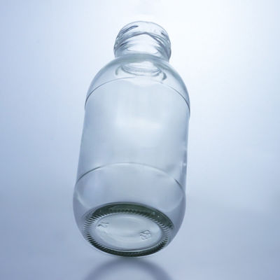 300 ml ronde glazen melkfles met deksel