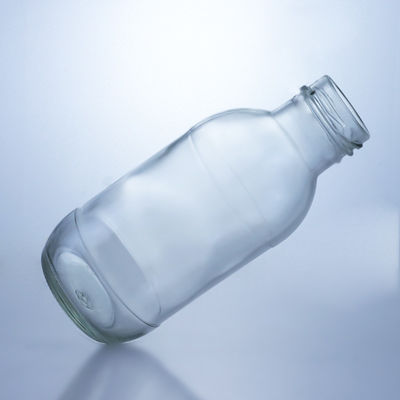 300 ml ronde glazen melkfles met deksel