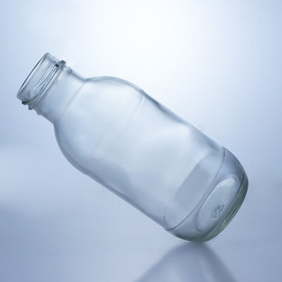 300 ml ronde glazen melkfles met deksel