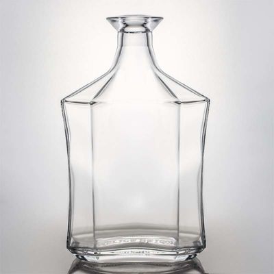 Glasbasis 500 ml 700 ml 750 ml heldere flint drankfles met op maat gemaakte dop en kurktop
