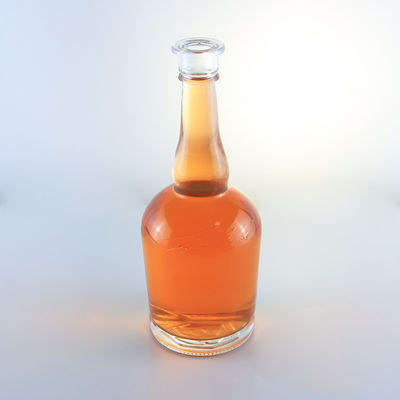 Tequila Rum Champagne Brandy Whisky Glasfles met lange hals en decal oppervlak