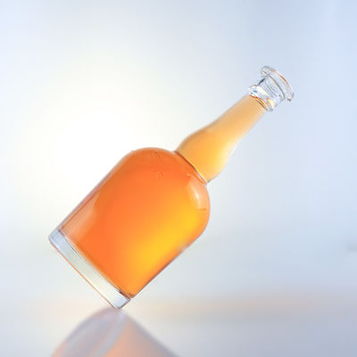 Tequila Rum Champagne Brandy Whisky Glasfles met lange hals en decal oppervlak