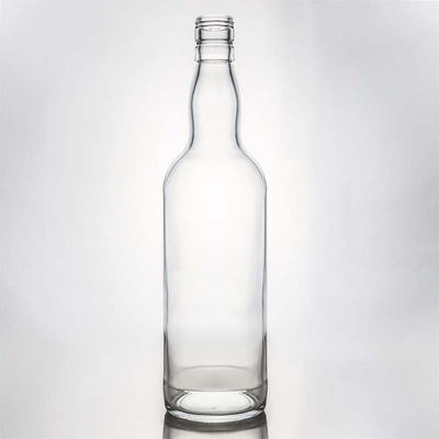 Aanpasbare capaciteit en vorm Schroefkap Glasfles voor rum Vodka Whisky Tequila Gin