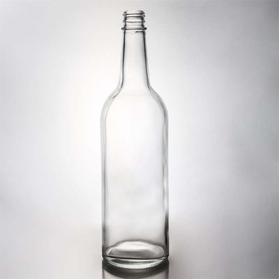 Aanpasbare capaciteit en vorm Schroefkap Glasfles voor rum Vodka Whisky Tequila Gin