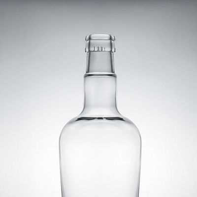 Uniek afdichtingstype Cork 750 ml High Flint Glass Flas for Gin Rum Champagne Brandy Whisky