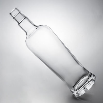 Uniek afdichtingstype Cork 750 ml High Flint Glass Flas for Gin Rum Champagne Brandy Whisky