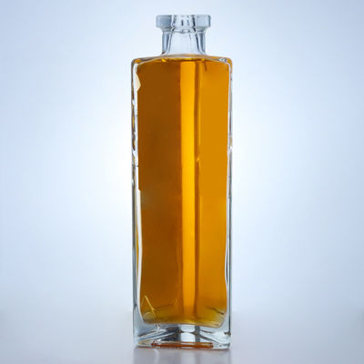 Custom Cap Super Flint Glas 750 ml Driehoek Liquor Fles voor Vodka Whisky Gin Rum