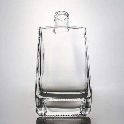 Gelast 700 ml vierkant Super Flint glasfles voor Vodka Gin Rum Whisky