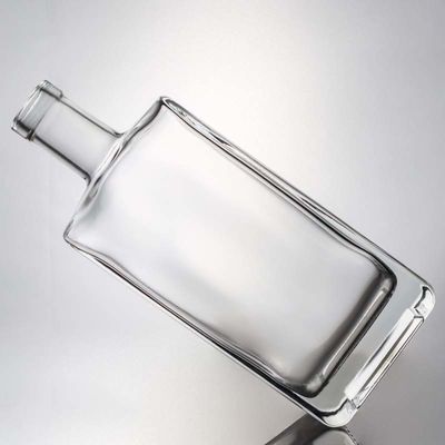 Gelast 700 ml vierkant Super Flint glasfles voor Vodka Gin Rum Whisky