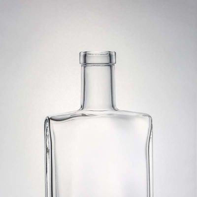 Gelast 700 ml vierkant Super Flint glasfles voor Vodka Gin Rum Whisky