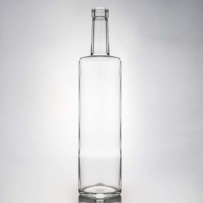 Direct verkopen glazen fles met deksel voor rum vodka whisky tequila gin helder of op maat