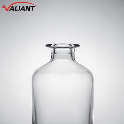 Decal glasfles voor gin rum champagne brandy whisky korte nek helder of op maat