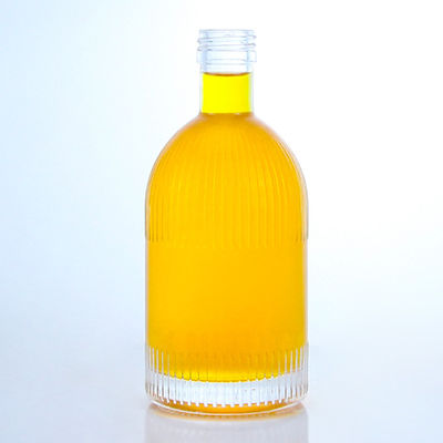 Industriële drankglasfles met schroefkapstrips en aangepast logo