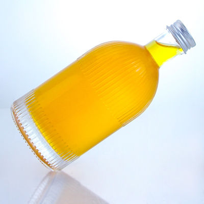 Industriële drankglasfles met schroefkapstrips en aangepast logo
