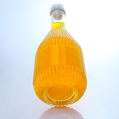 Glas Ronde vorm 500 ml Rum Vodka Whisky Tequila Gin Fles met kurkdop
