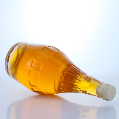 700 ml fancy design heldere flint glasfles voor champagne unieke vorm en leeg