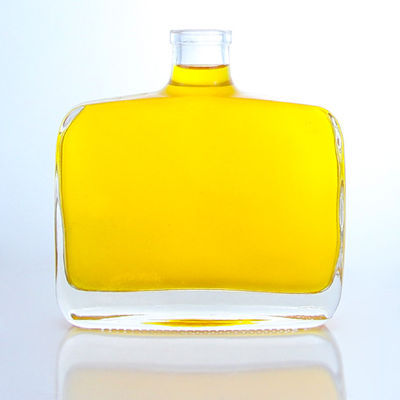 Industriële drank 300 ml Unieke ronde schouder Super flint glazen fles met kurk