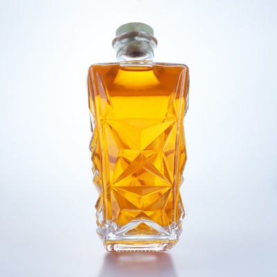Uniek ontwerp 800 ml glazen fles voor bier Gin Rum Champagne Brandy Whisky Clear Flint