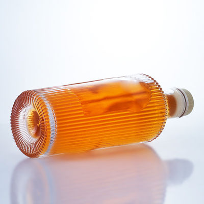 700 ml uniek ontworpen flint glas fles voor gin rum champagne brandy whisky drank