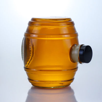Decale oppervlakte handhaving Duidelijke flint glasfles voor gin rum champagne brandy whisky drank 750 ml