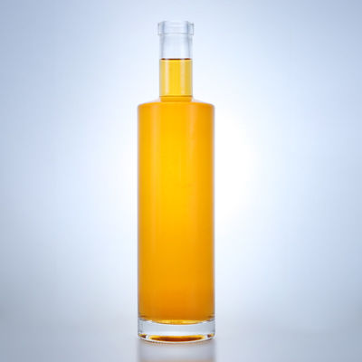 700 ml cilindrische glazen fles voor brandy whisky gin rum champagne