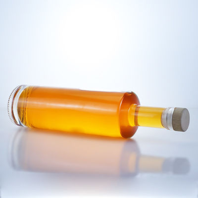 700 ml cilindrische glazen fles voor brandy whisky gin rum champagne