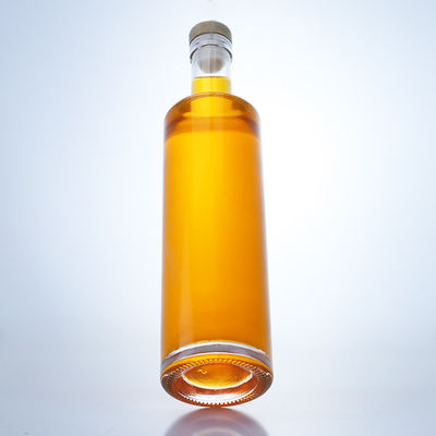 700 ml cilindrische glazen fles voor brandy whisky gin rum champagne
