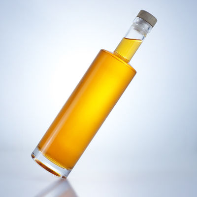 700 ml cilindrische glazen fles voor brandy whisky gin rum champagne