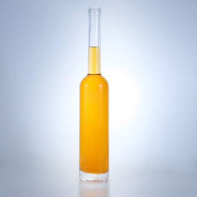 Doorzichtige flint glas kraag 500 ml lange nek fles voor gin rum champagne brandy whisky