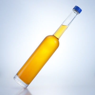 Doorzichtige flint glas kraag 500 ml lange nek fles voor gin rum champagne brandy whisky