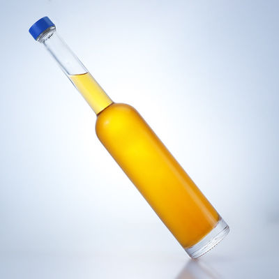Doorzichtige flint glas kraag 500 ml lange nek fles voor gin rum champagne brandy whisky