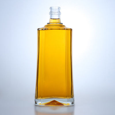 Gepersonaliseerd logo 500 ml heldere flintglasfles voor gin rum champagne brandy whisky drank