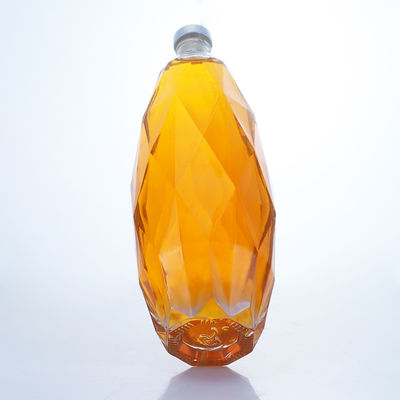 Uniek ontwerp helder glasfles voor Tequila Gin Rum Champagne Brandy Whisky 750 ml