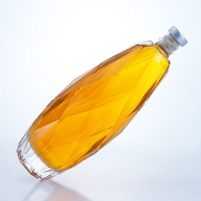 Uniek ontwerp helder glasfles voor Tequila Gin Rum Champagne Brandy Whisky 750 ml