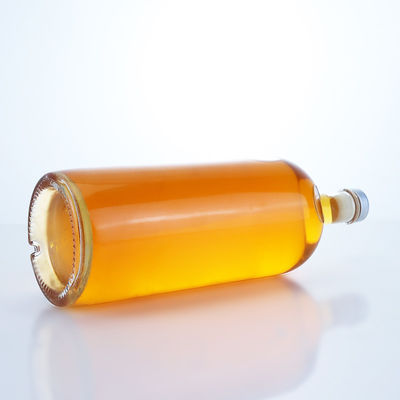 Tequila Vodka Rum Whisky Liquor Glasfles met kurk 1000 ml Hoogsteen cilindersvorm