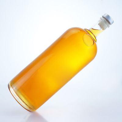 Tequila Vodka Rum Whisky Liquor Glasfles met kurk 1000 ml Hoogsteen cilindersvorm