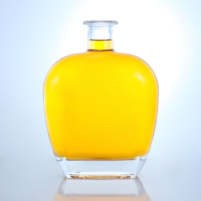 Doorzichtige ronde glasfles voor gin rum champagne brandy whisky 700 ml